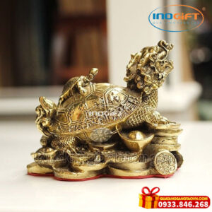 Linh vật phong thủy tượng rùa kim quy đầu rồngLinh vật phong thủy tượng rùa kim quy đầu rồng