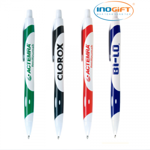 Bút bi in logo nhiều màu - Ảnh 1