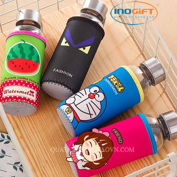 Bình đựng nước thủy tinh kèm bọc giữ nhiệt