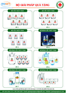 Bộ bình cốc thủy tinh
