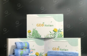 Set 3 khăn quà tặng, quà tặng cuối năm in logo.