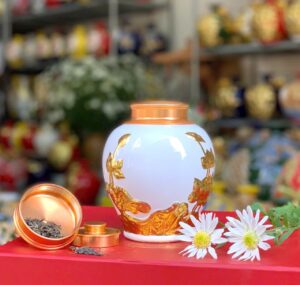 hũ đựng trà gốm sứ