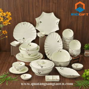 Bộ bát đĩa họa tiết cherry