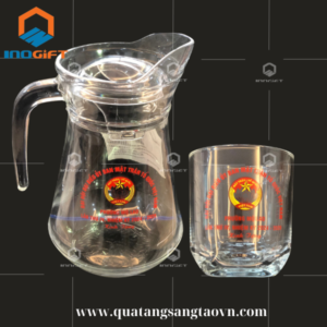 Bộ bình cốc thủy tinh đại hội mặt trận