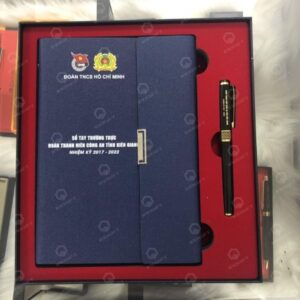 Set sổ da bút ký đoàn thanh niên