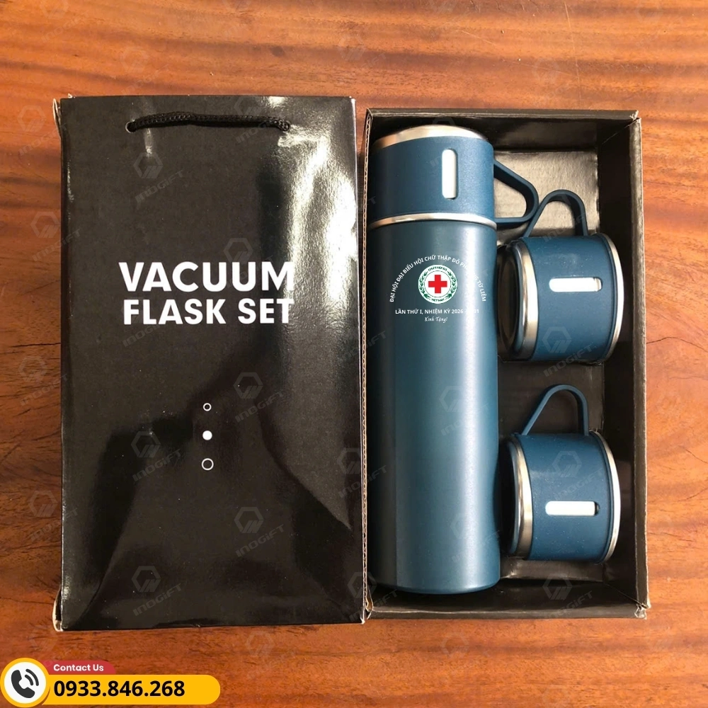 Bình cốc giữ nhiệt quà tặng đại hội chữ thập đỏ phường Từ Liêm