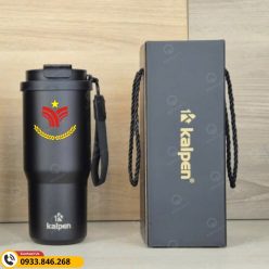 Ly giữ nhiệt có hộp in logo ngành Thể dục Thể thao