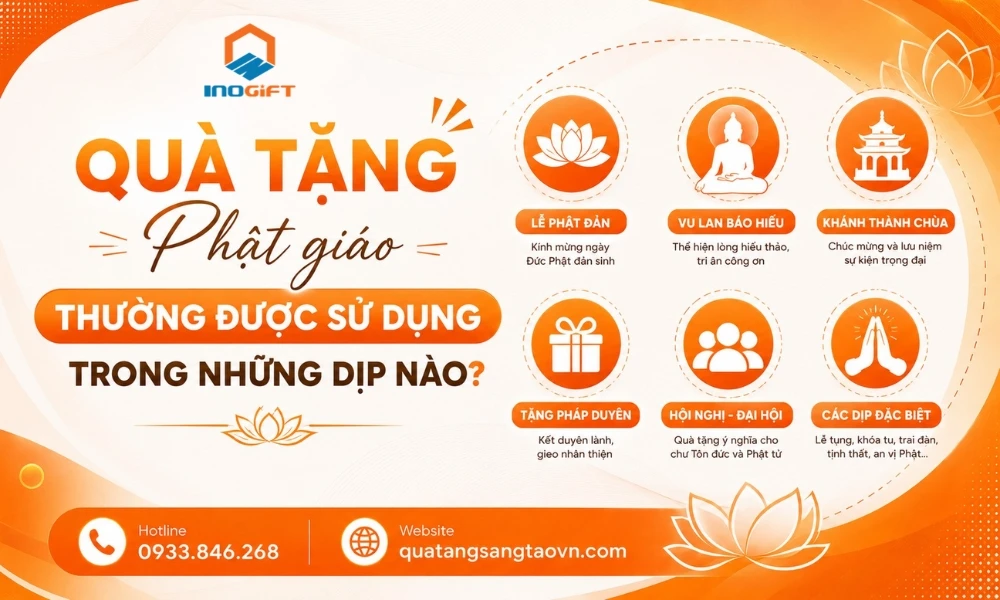 Quà tặng Phật giáo thường được sử dụng trong những dịp nào
