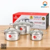Bộ nồi inox Kalpen in logo làm quà Tết 2027