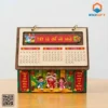 Lịch gỗ ngôi nhà in thông điệp Tết là để về nhà
